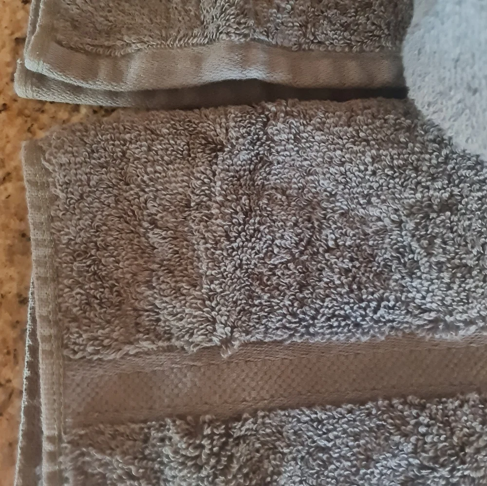 My Trident Organica Army Olive Green XL Bath Towel Hand Wash 6pc Set Banded